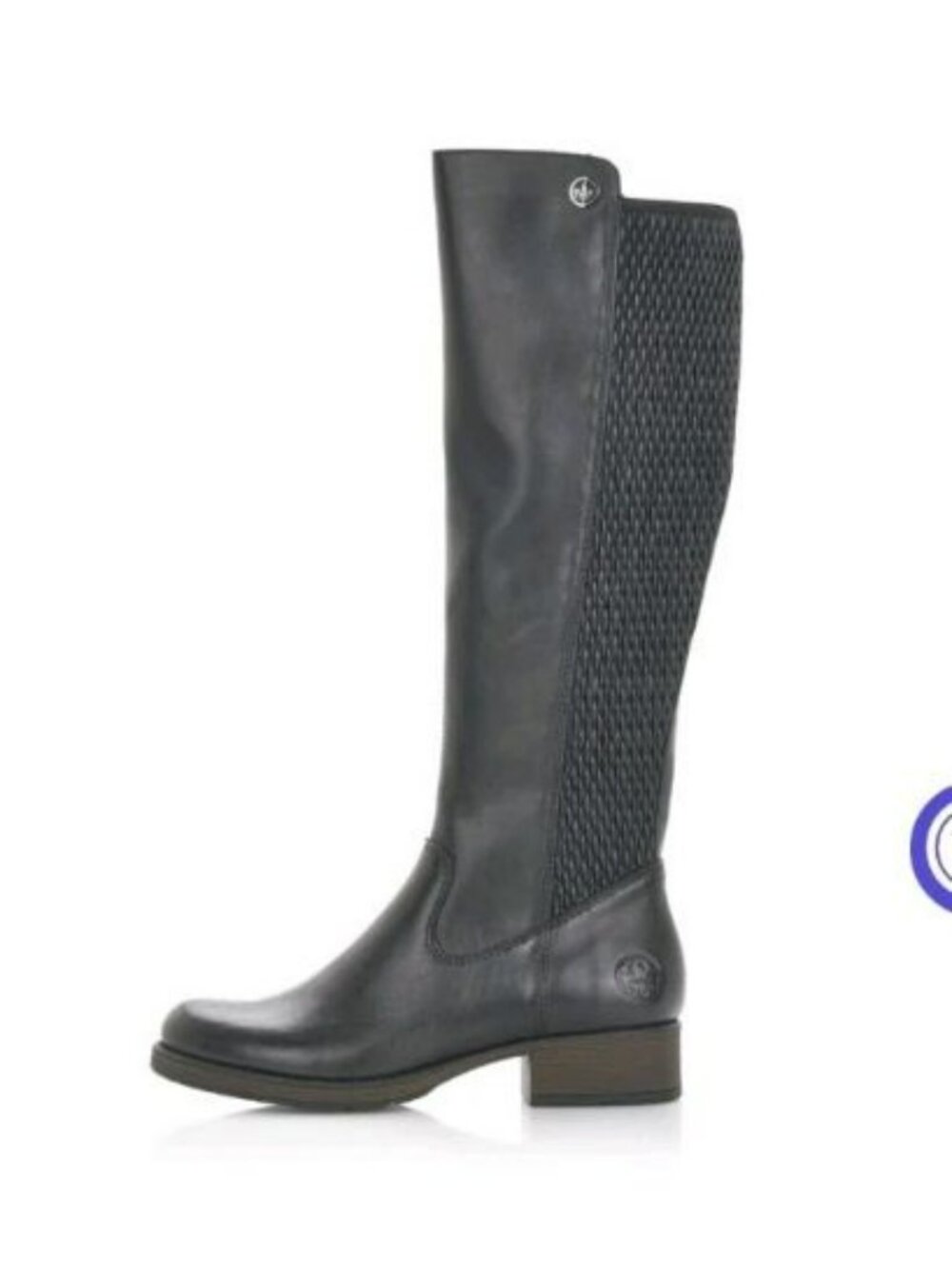 RIEKER Faith 91 Black Leather Riding Tall Boots Sz 40 Equestrian US 8.5-9 - Picture 11 of 11